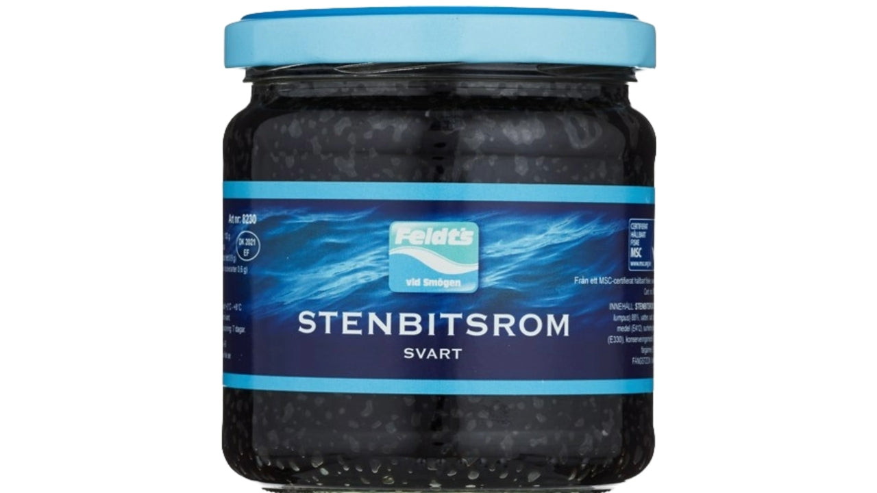 Sort stenbiderrogn 340g MSC