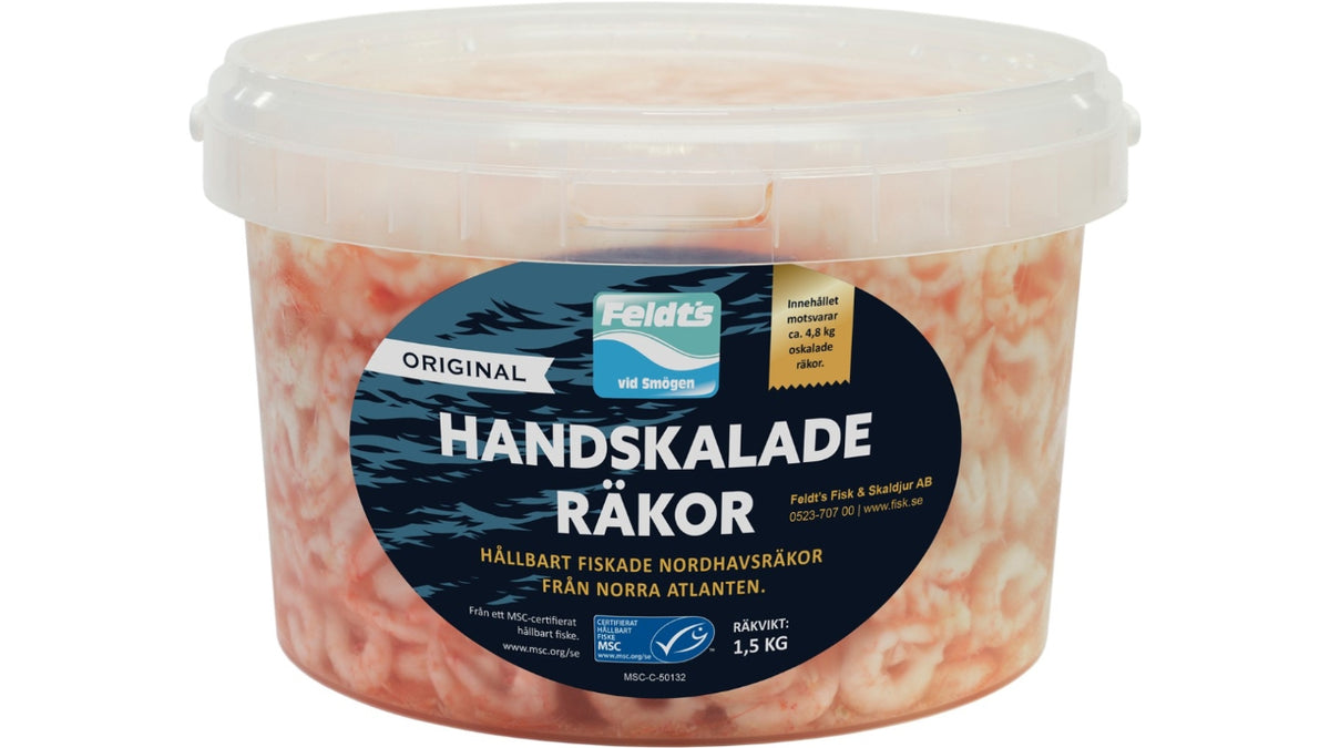 Rejer håndpillede 2,5/1,5kg MSC