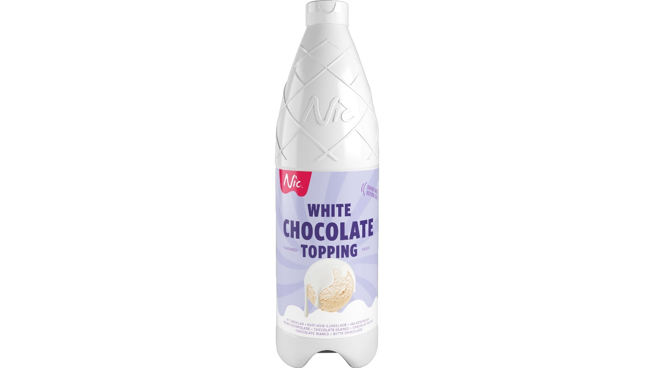 Hvid Chokolade topping 900ml