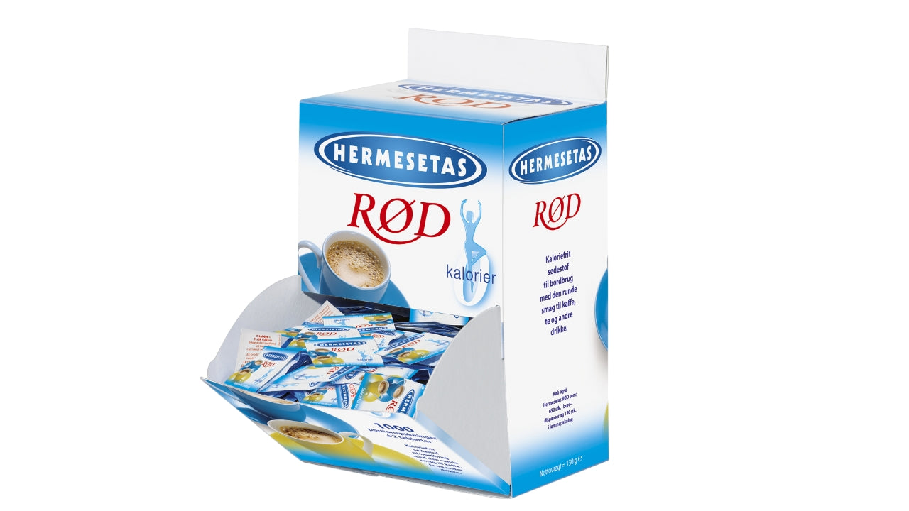 Hermesetas rød 2pk  1000stk