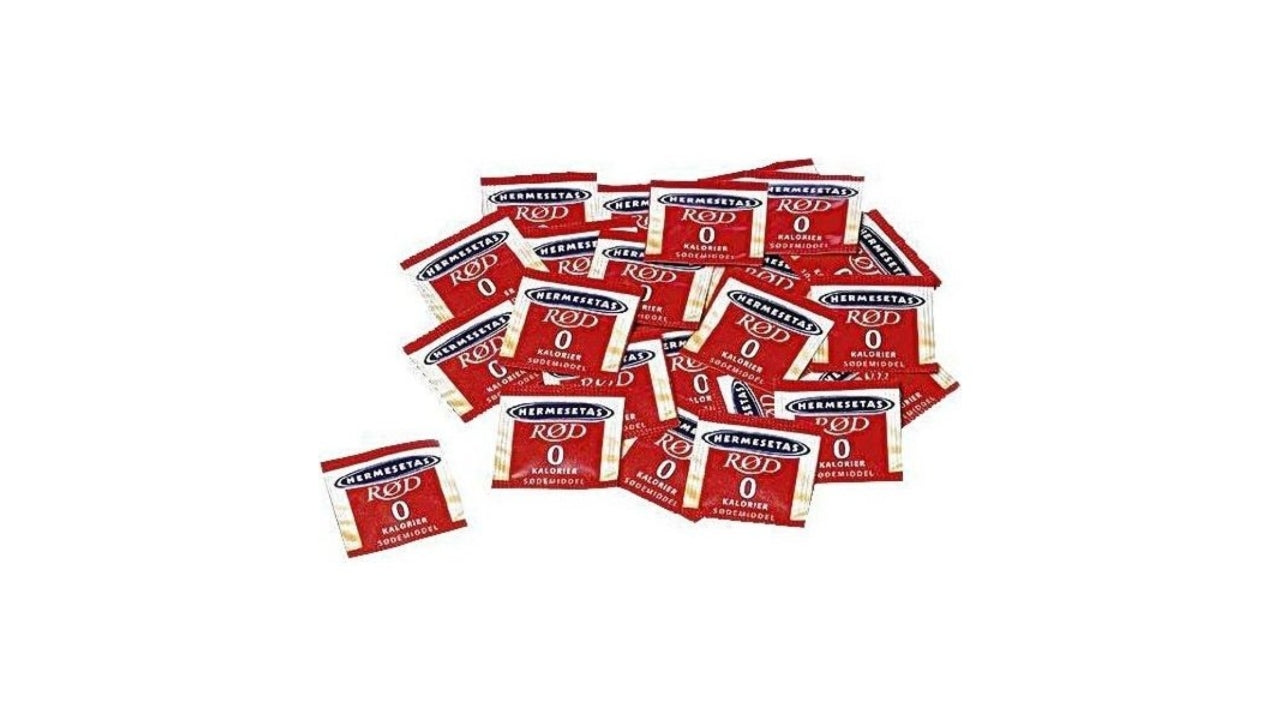 Hermesetas rød 2pk  1000stk