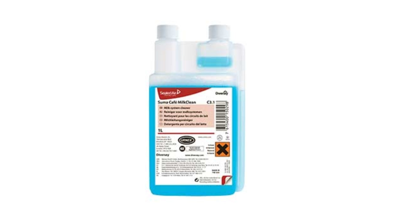 Rensemiddel surt Suma café milkclean 1L