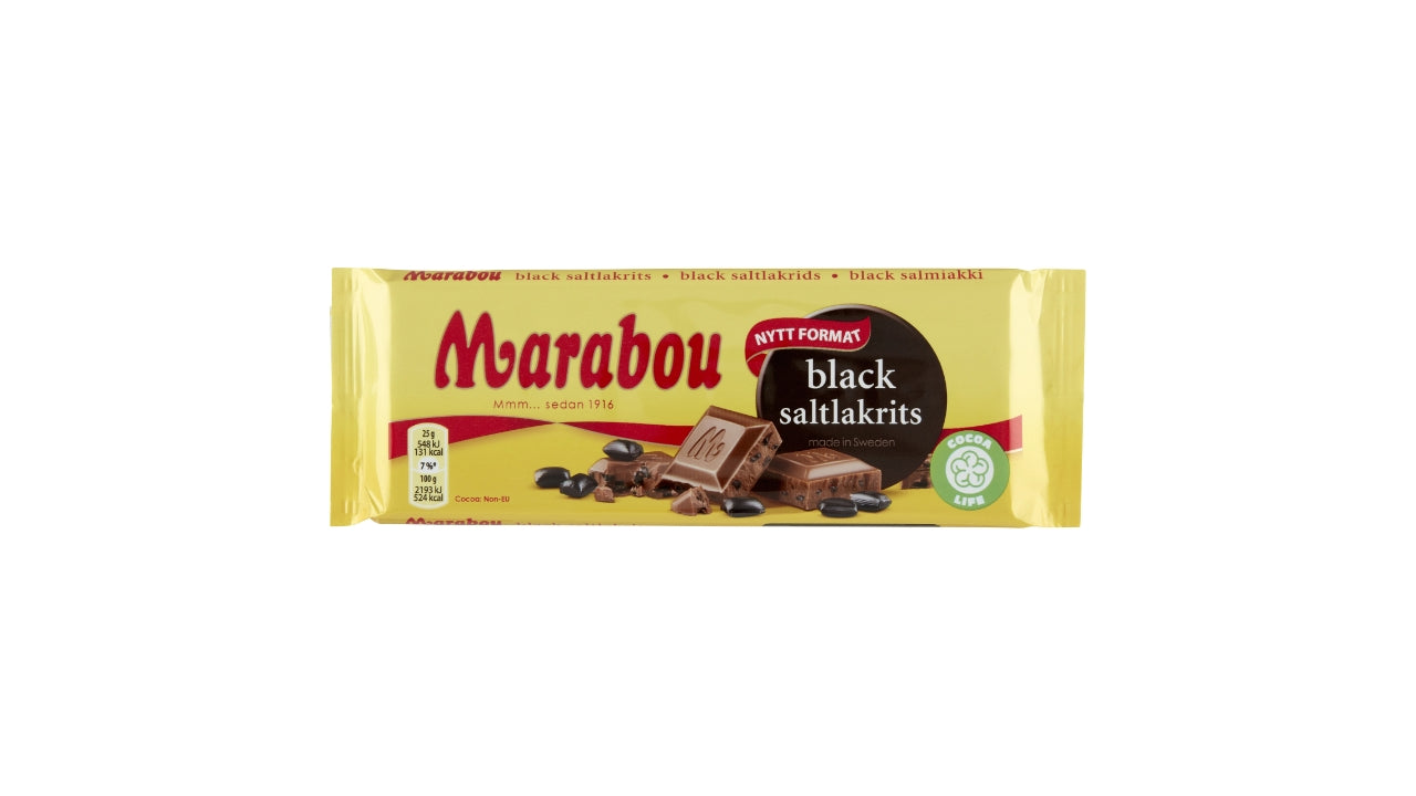 Marabou black saltlakrids 100g