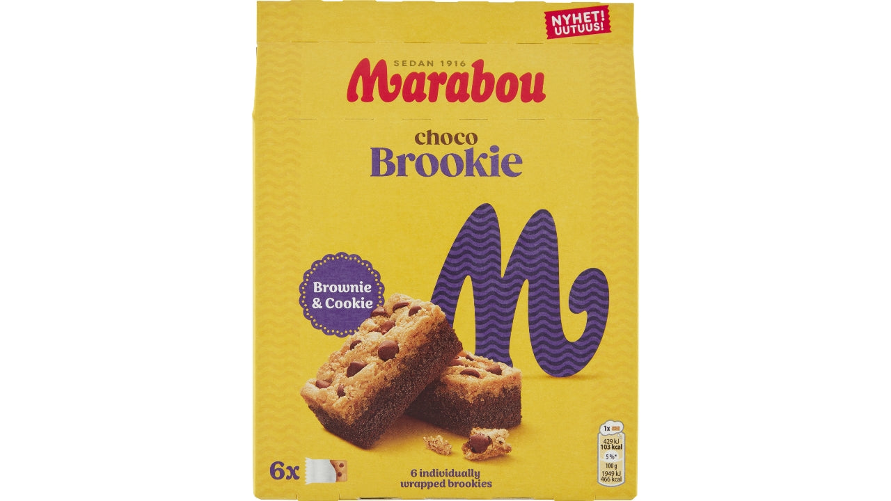 Marabou choko brookie 6stk 132g