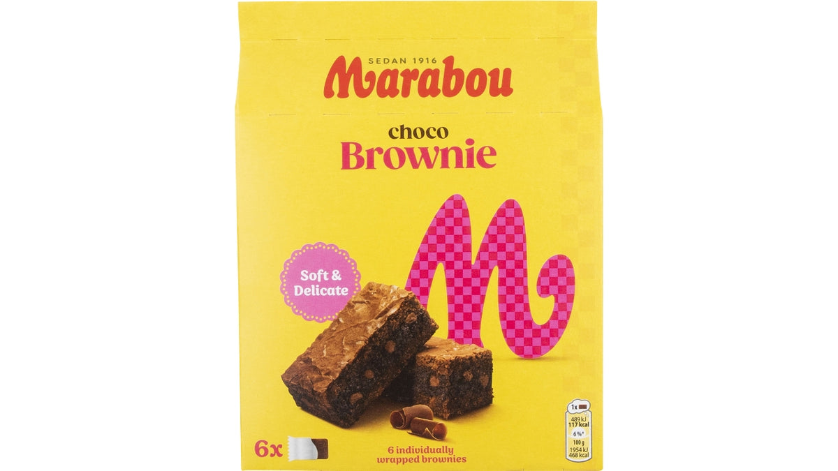Marabou choko brownie 6stk 150g