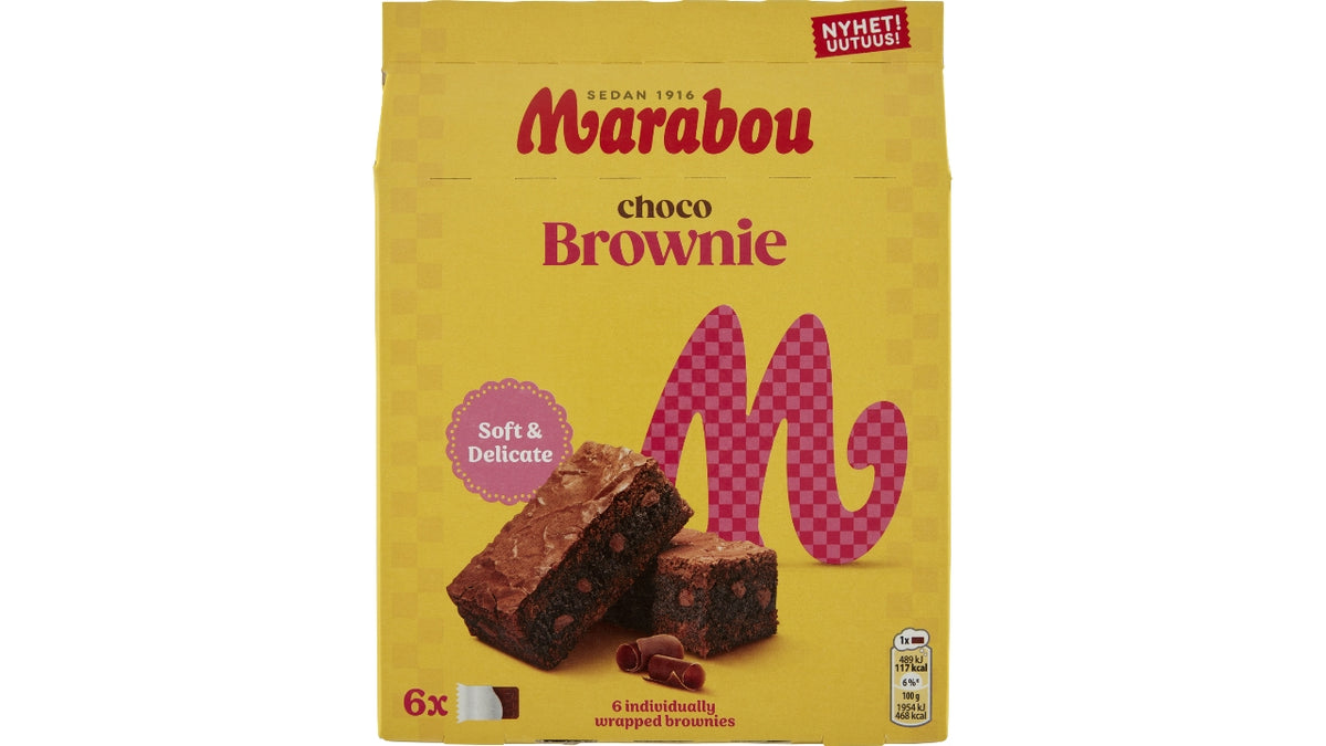 Marabou choko brownie 6stk 150g