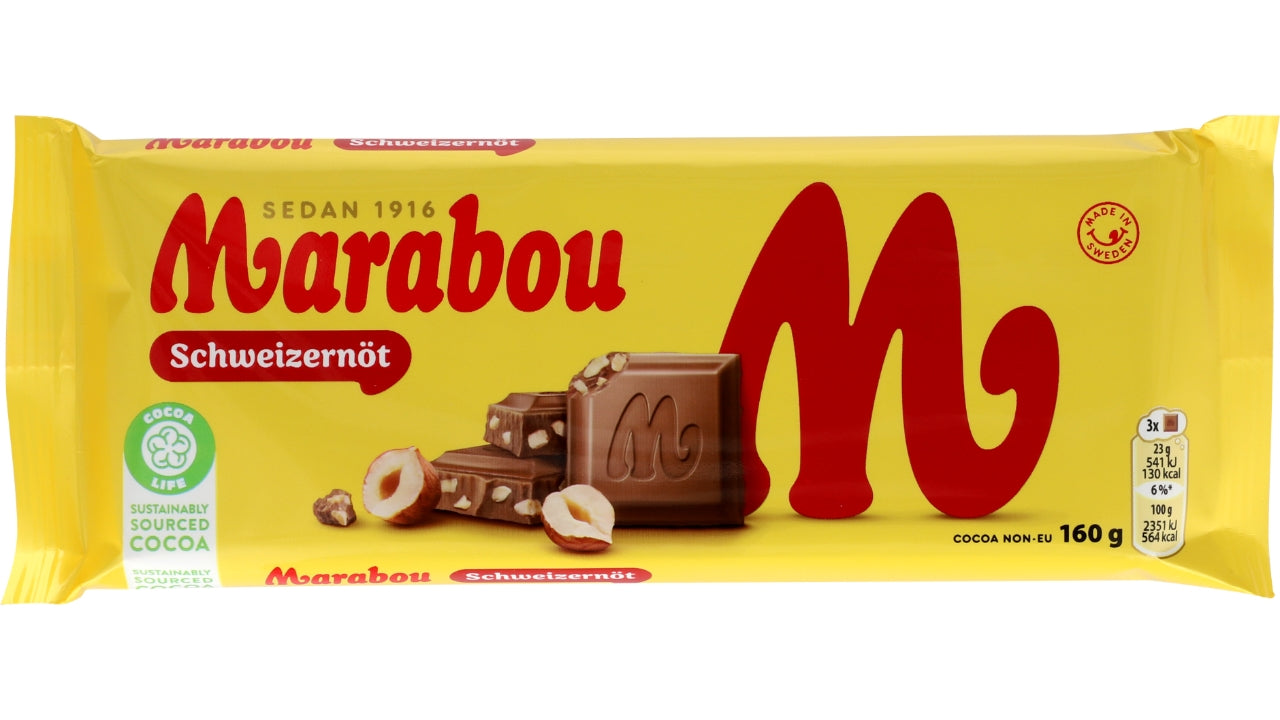 Marabou schweizernød 160g