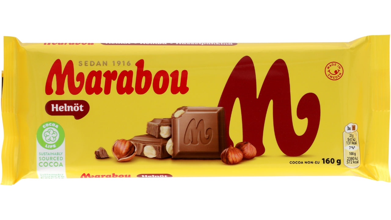 Marabou helnød 160g