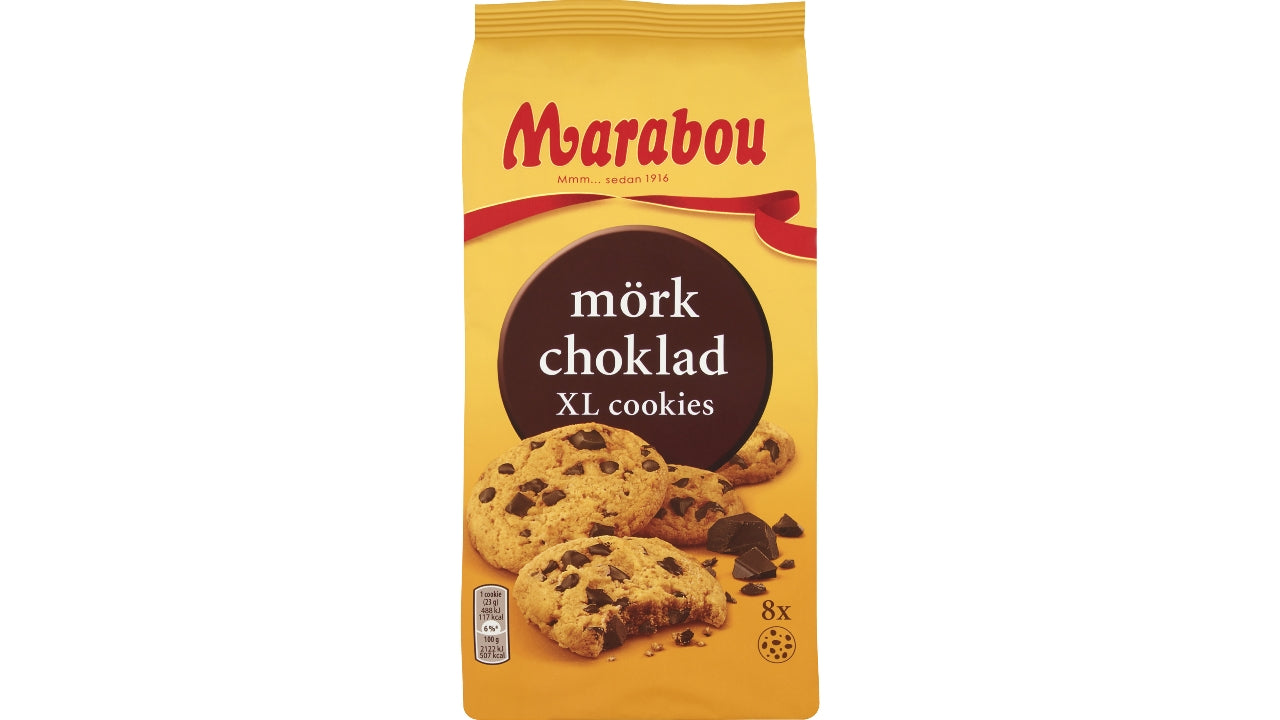 Marabou cookies mørk chocolate 184g