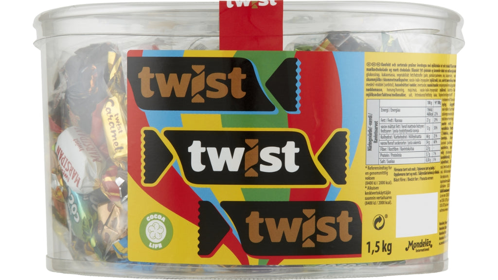 Twist blandet chokolade 1,5kg