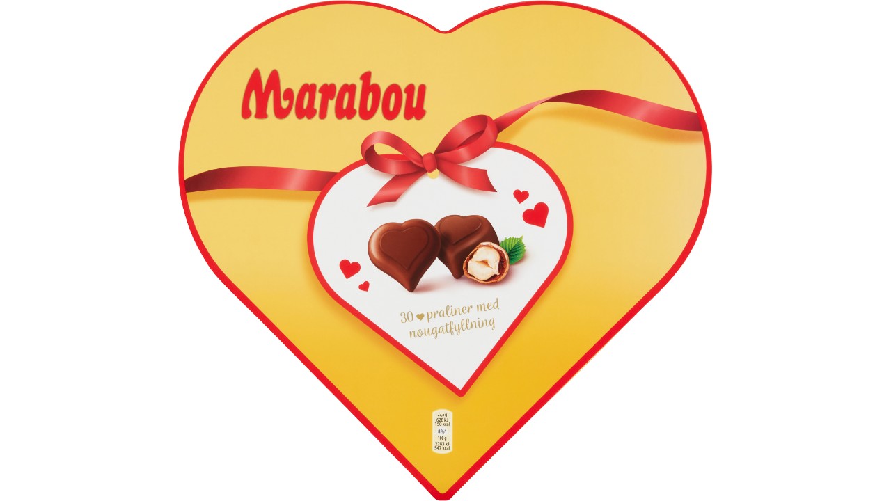 Marabou hearts gaveæske 165g