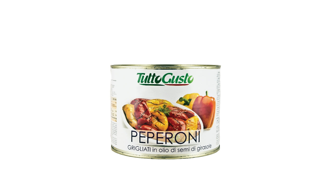 Grillede peberfrugter i olie 2,22/1,2kg