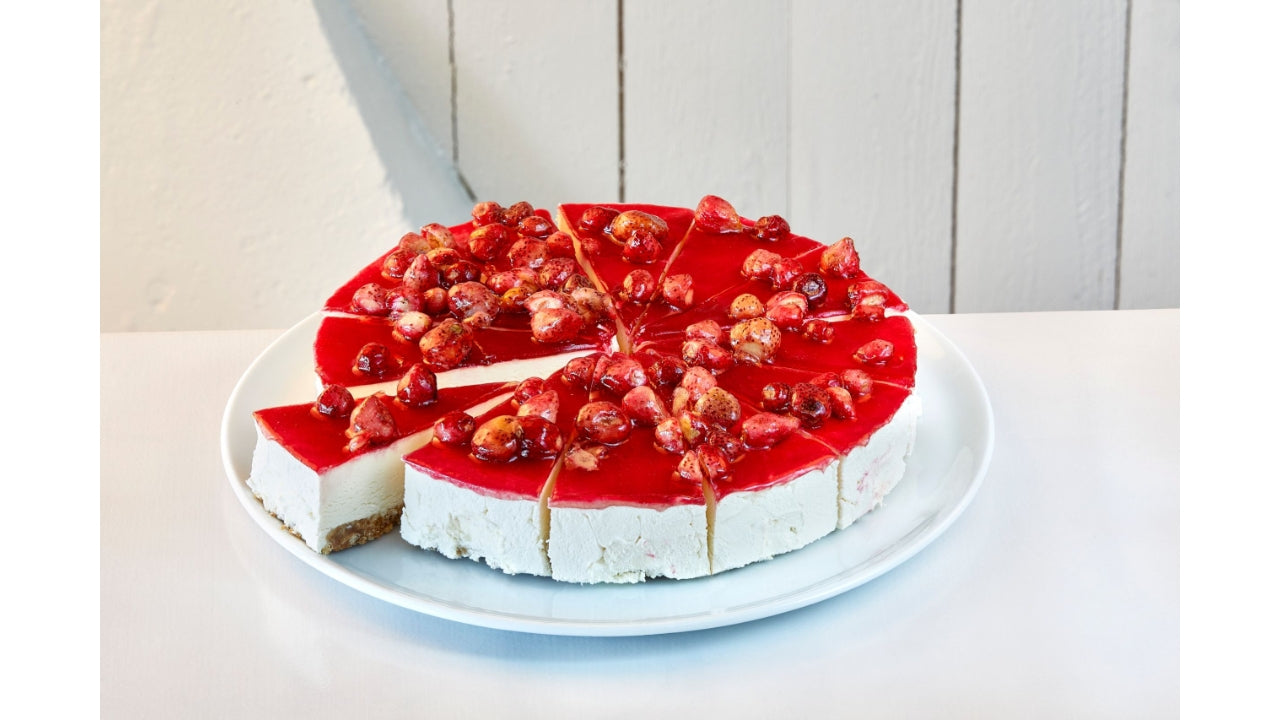 Jordbær cheesecake 12 portioner 1,3kg