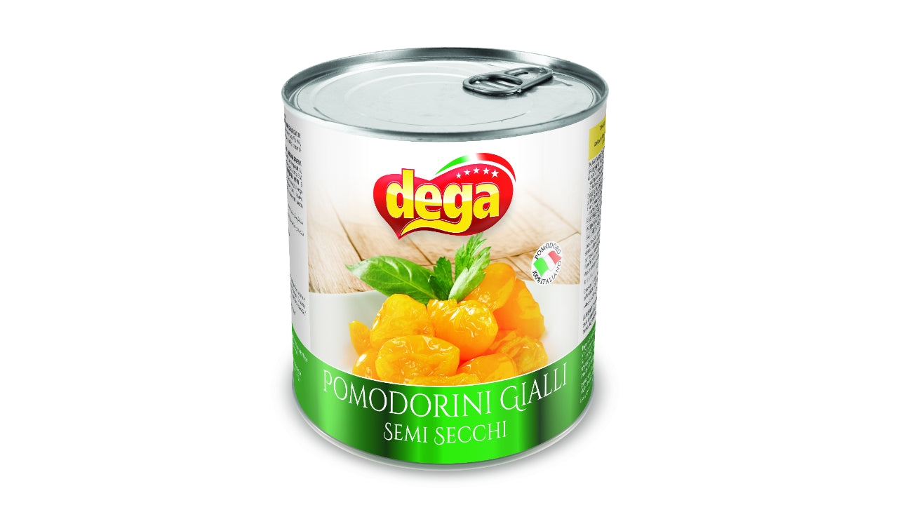 Tomater gule semi tørrede 750g/450g