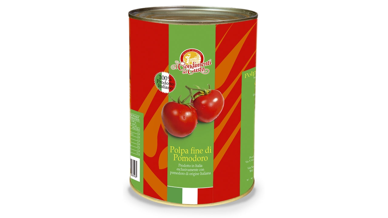 Tomater fint hakket flåede 4,5/4,1kg