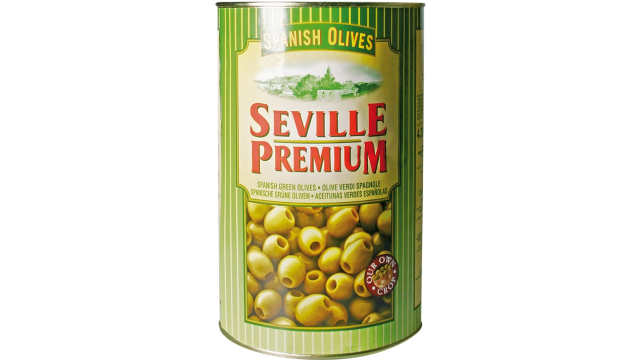 Grønne oliven uden sten 4,3kg