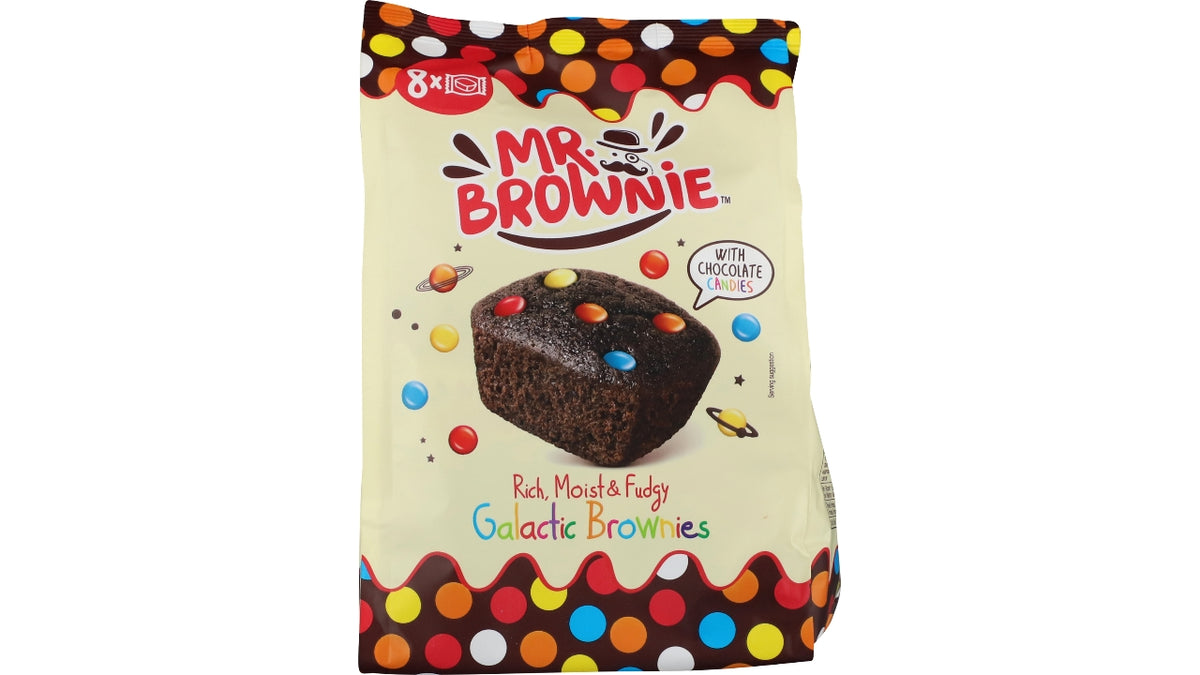 Chokolade brownie Galactic indpak 8x25g