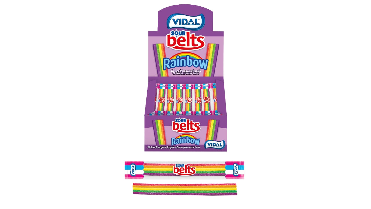 Sour Rainbow bælter 150x9g