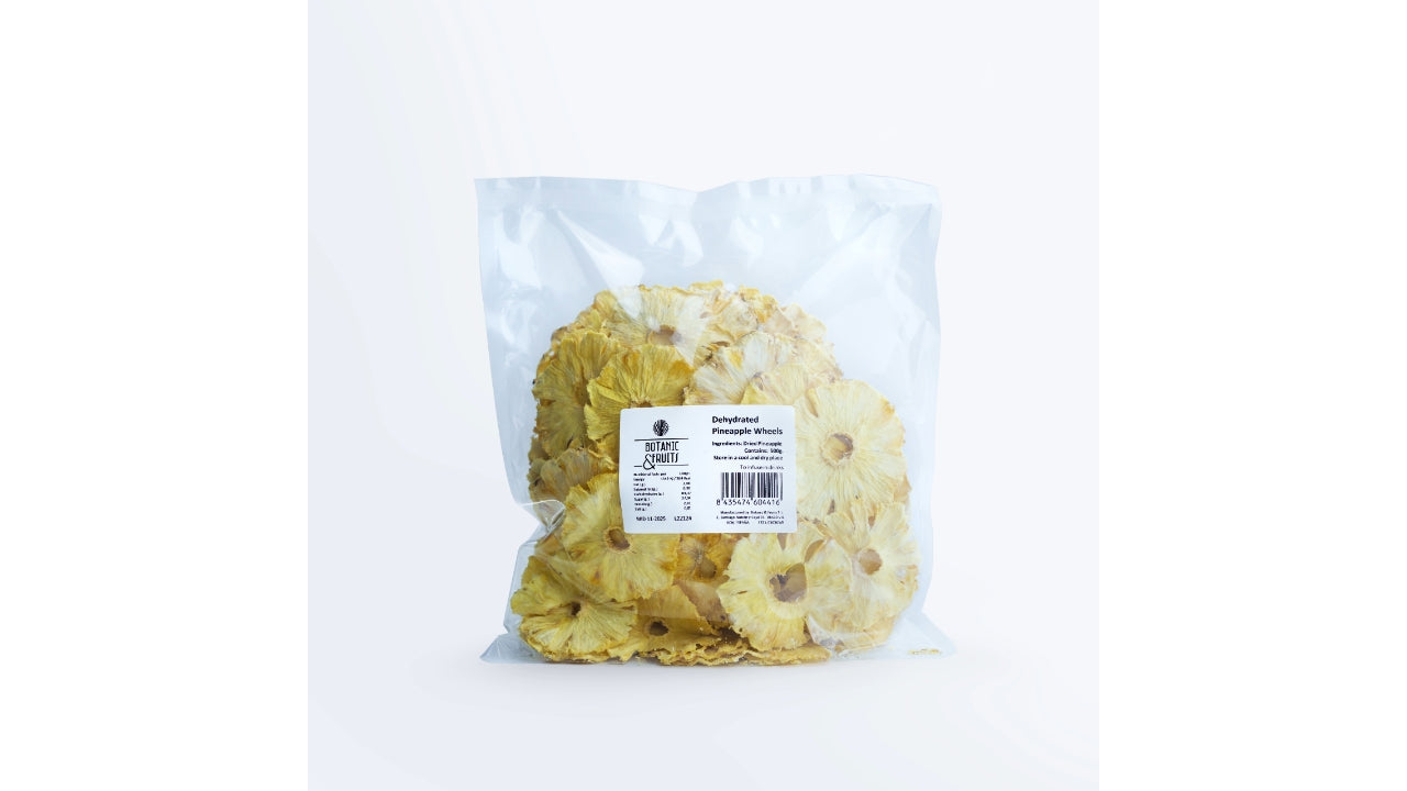Tørret ananas - hele skiver  500g