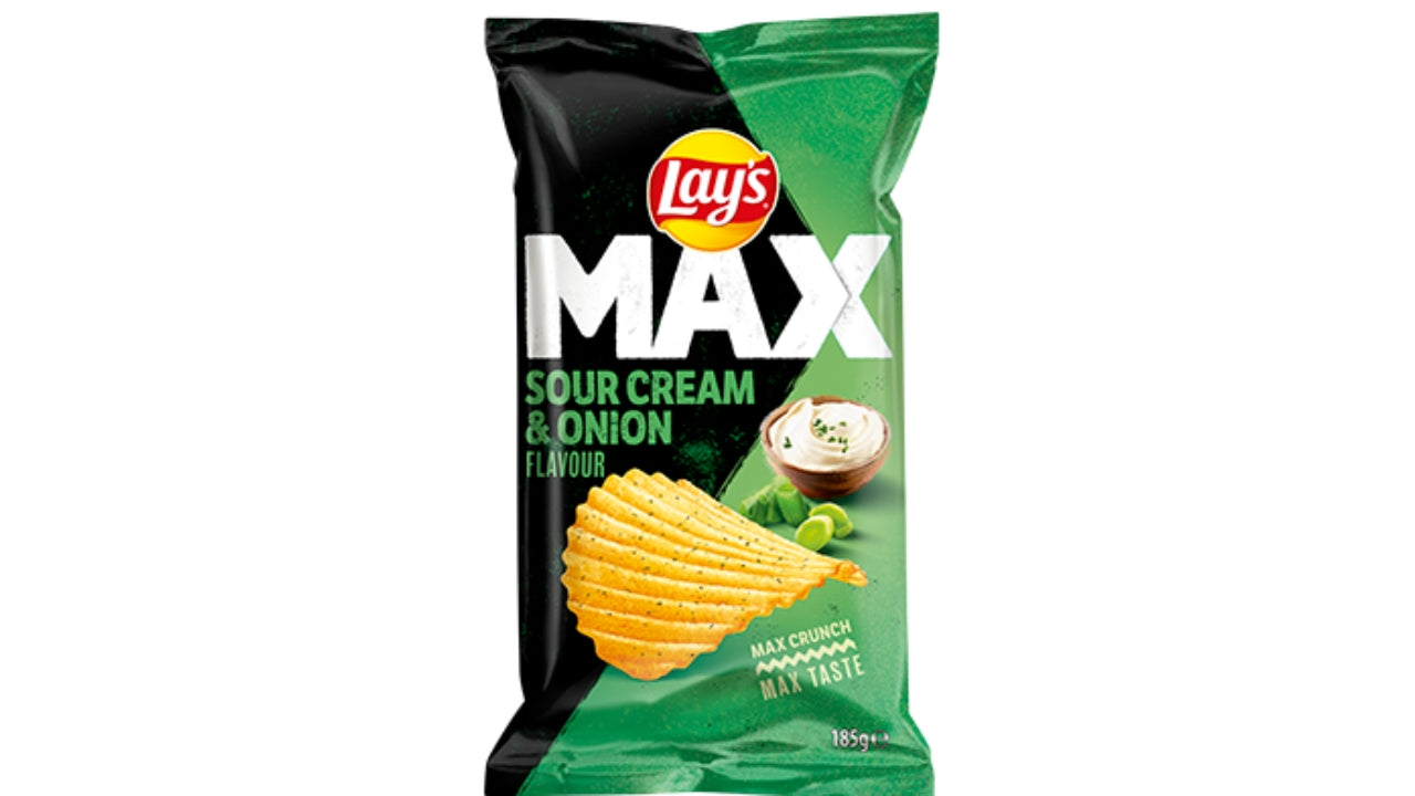 Lay's max sour cream & onion 185g