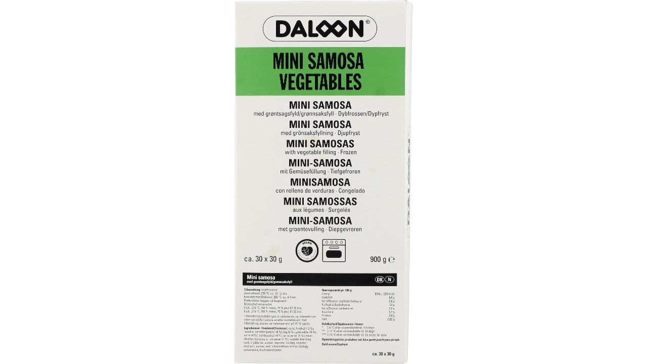Mini samosas grøntsager 30x30g