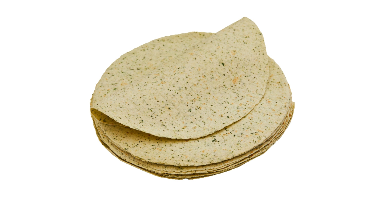 Tortilla spinat 30cm 18stk 8x1,65kg