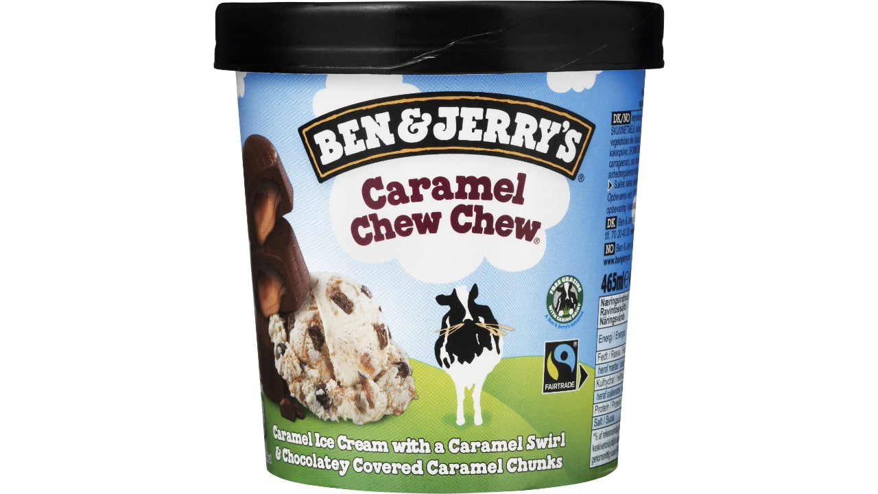 B&j caramel chew chew 465ml
