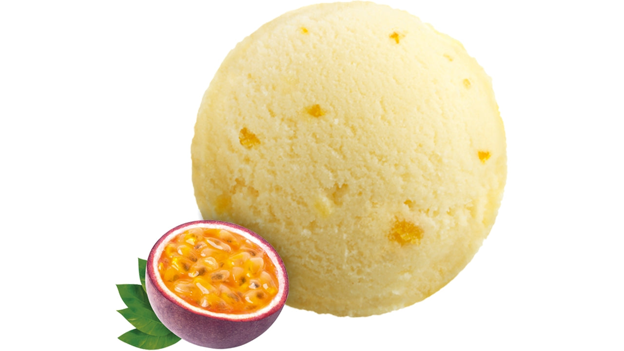 Passionsfrugtsorbet dessert is 2,4L