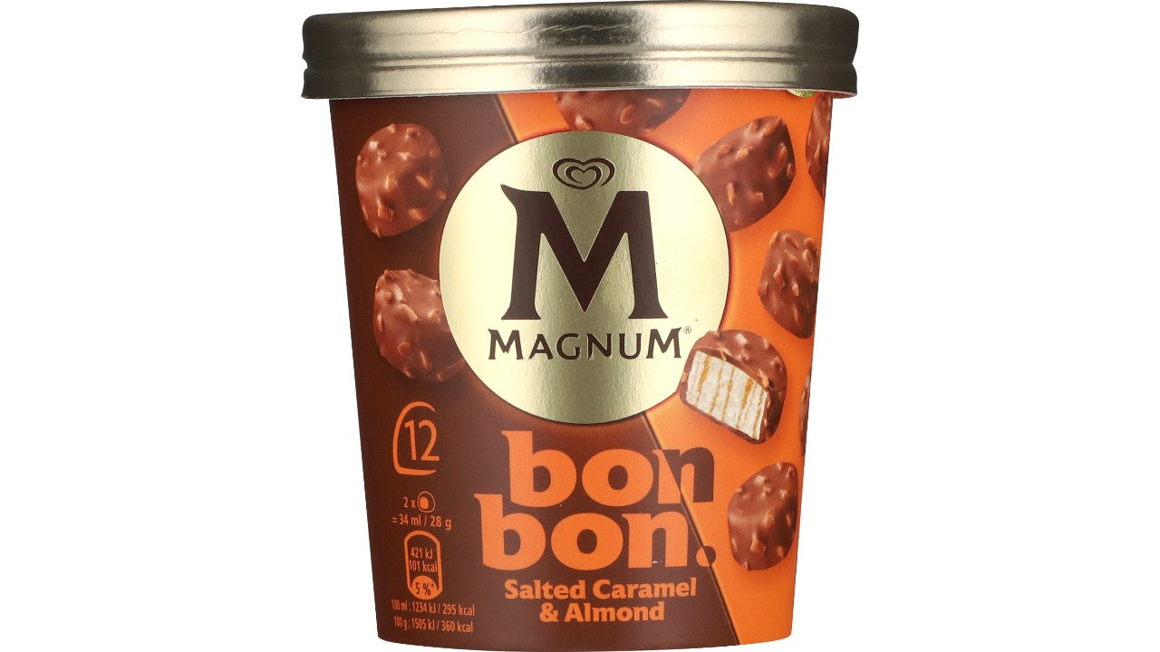 Bonbon salted caramel og almond 12x17ml