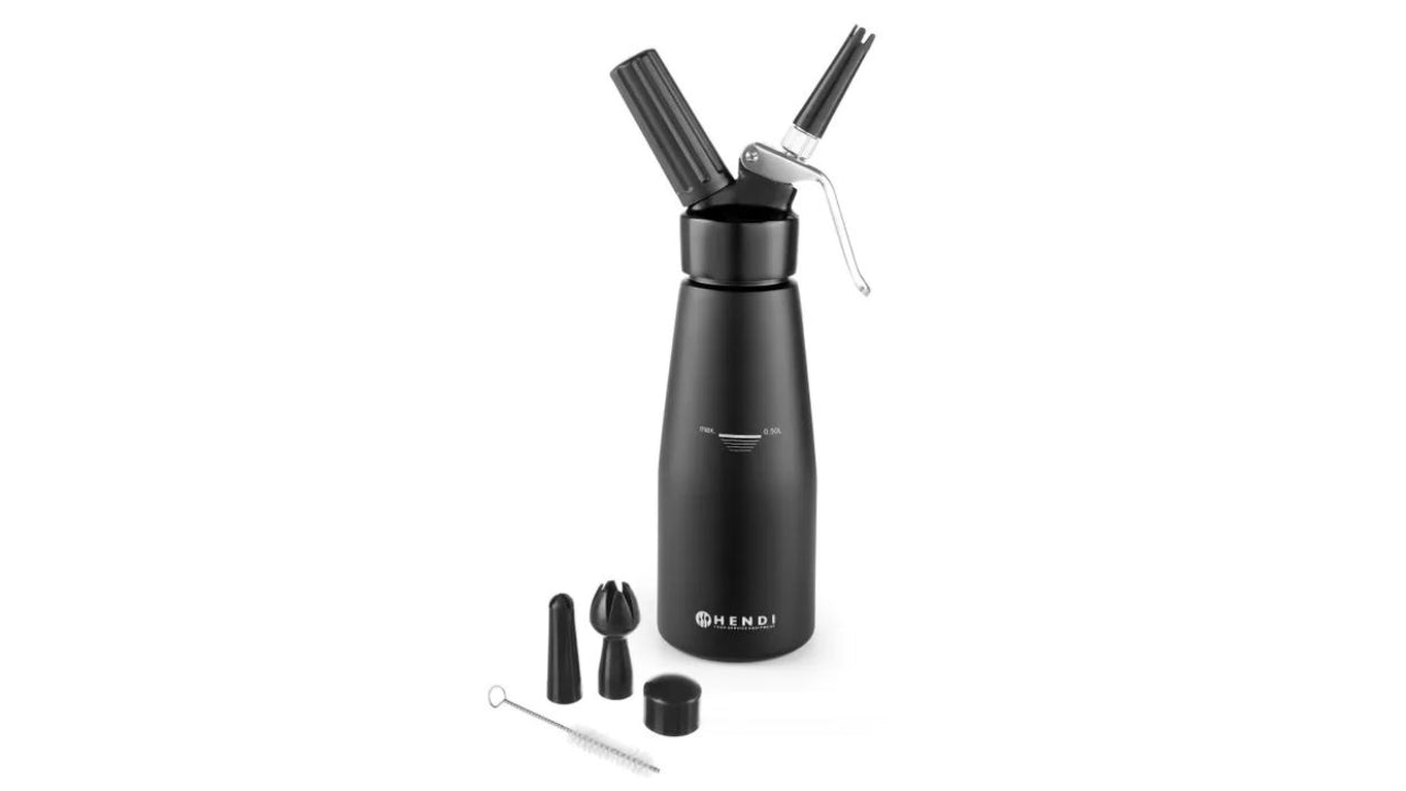 Flødesprøjte 0,5l Ø80xH260mm