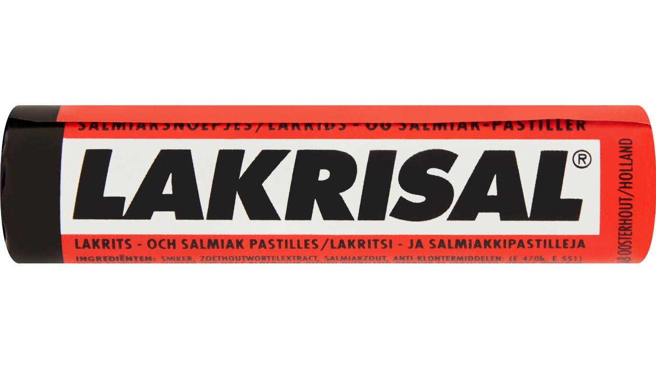 Lakrisal salmiak rød 40x25g