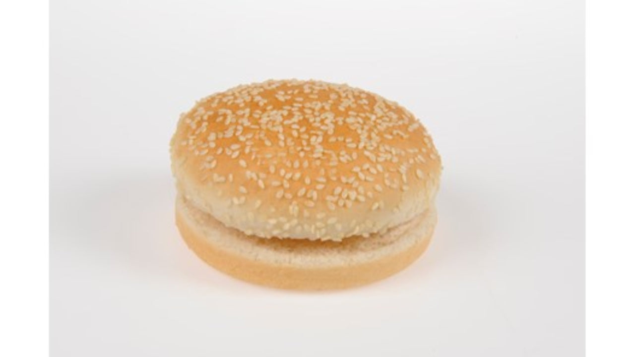 Hamburgerbolle skåret Ø125mm 30x80g