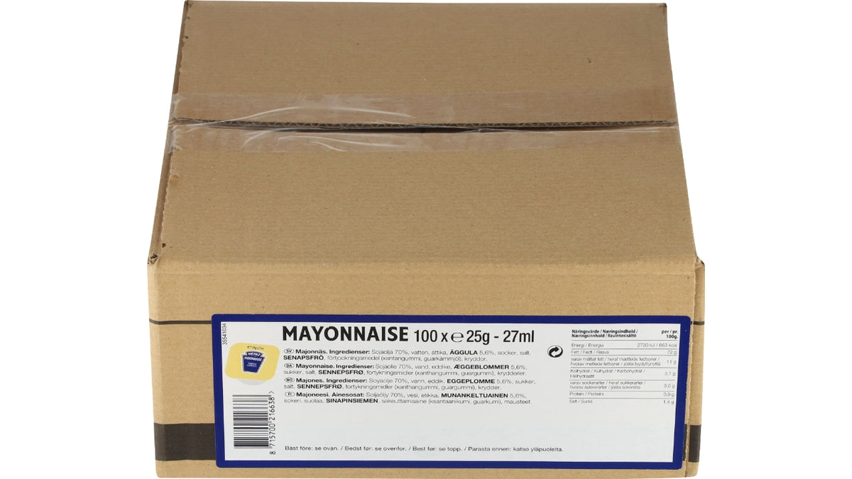 Mayonnaise dippots 100x25g