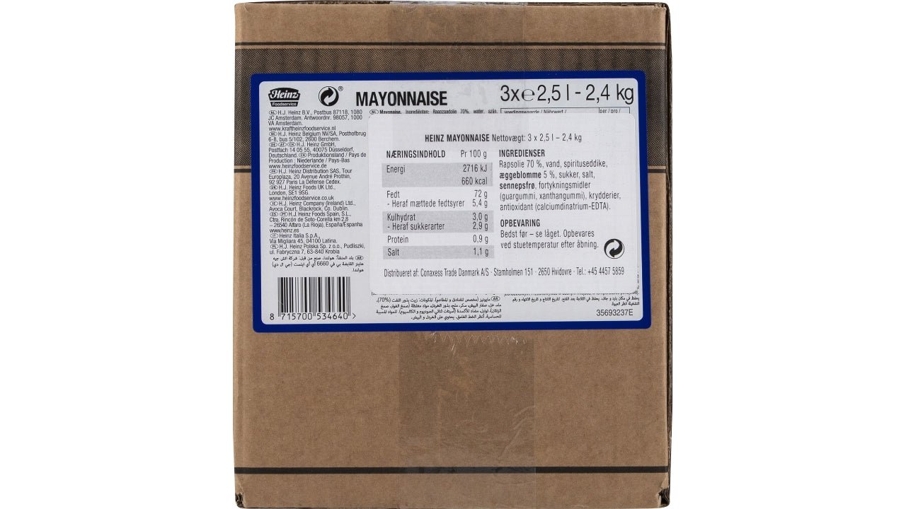 Heinz mayonnaise pose 3x2,5L