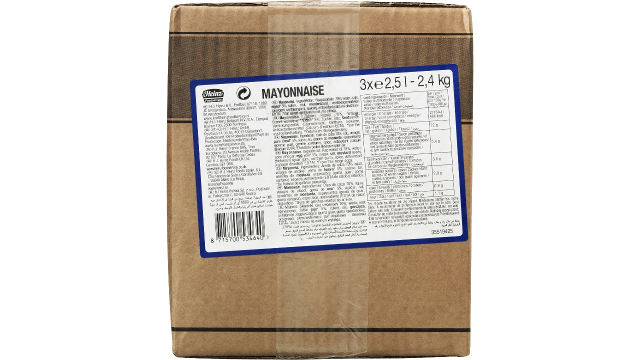Heinz mayonnaise pose 3x2,5L