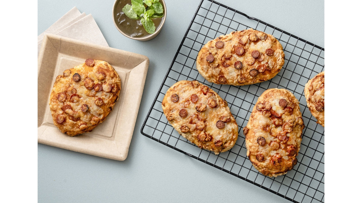 Focaccia m. spicy pepperoni 5x11x110g