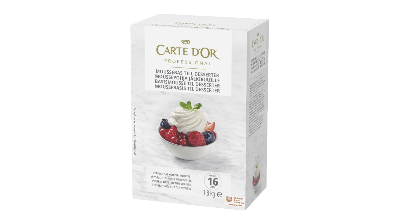 Basismousse til desserter 1,8 kg/16L