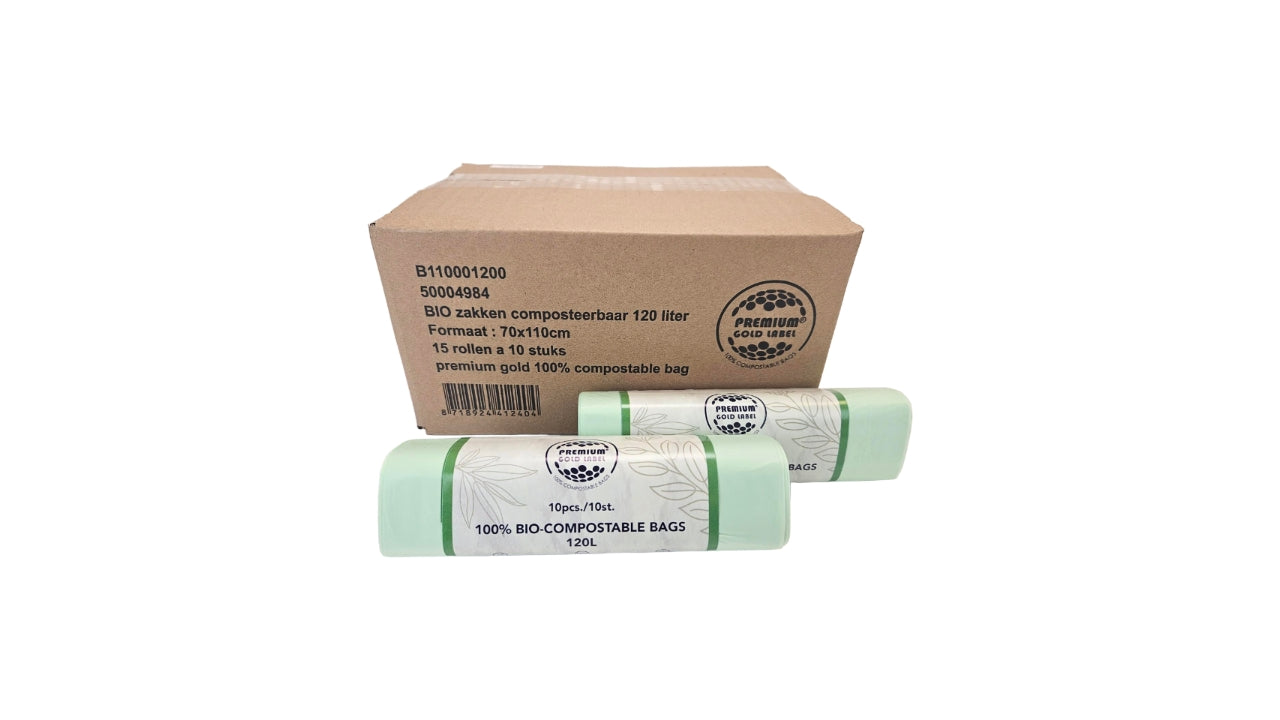 Affaldssæk 120L 18my 10stk