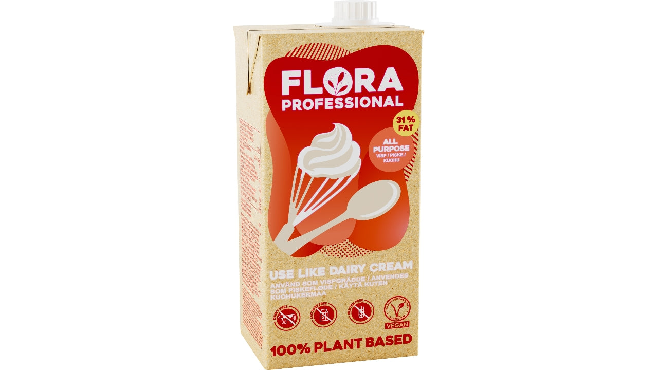 Flora vegansk piske 31% 1L
