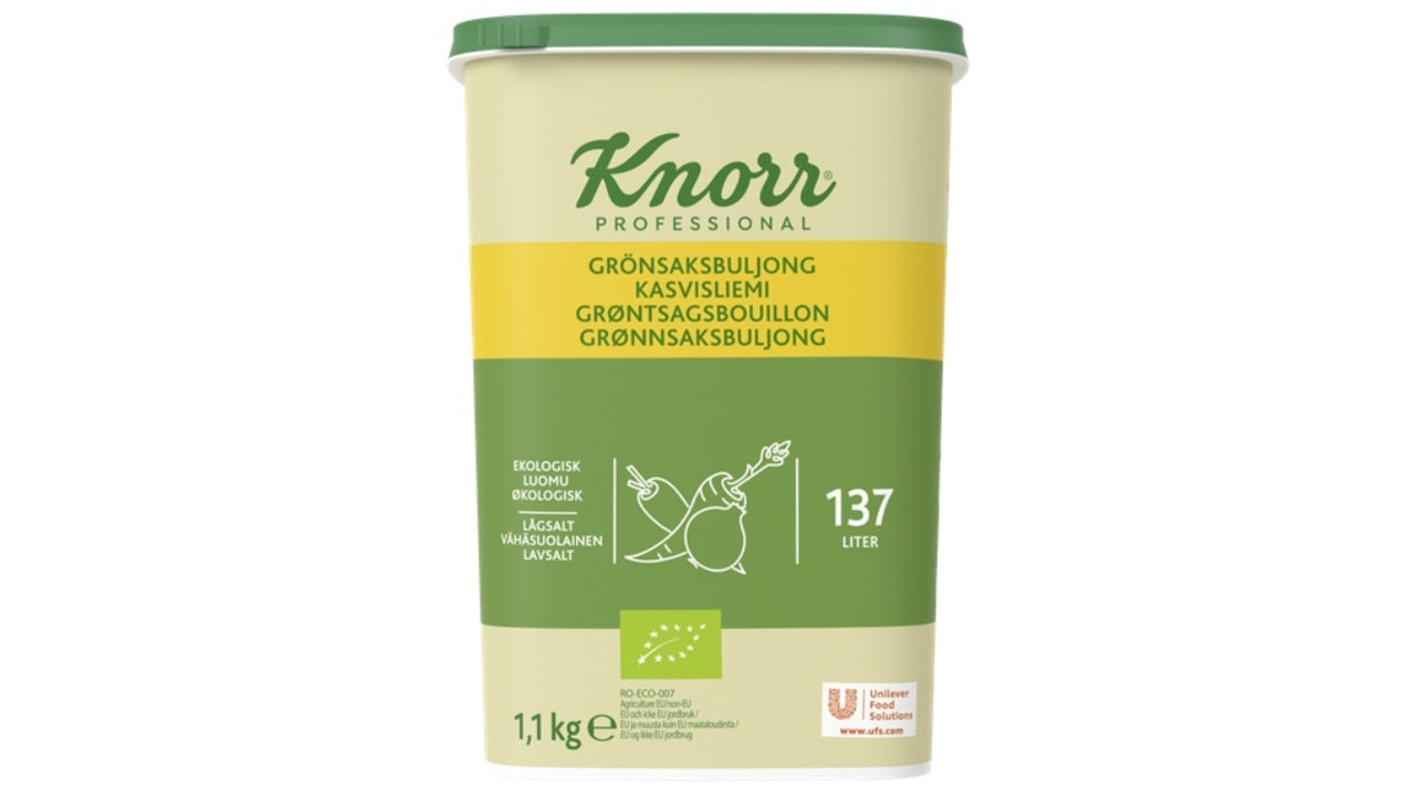 Øko Grønsagsbouillon granulat lavsalt 1L