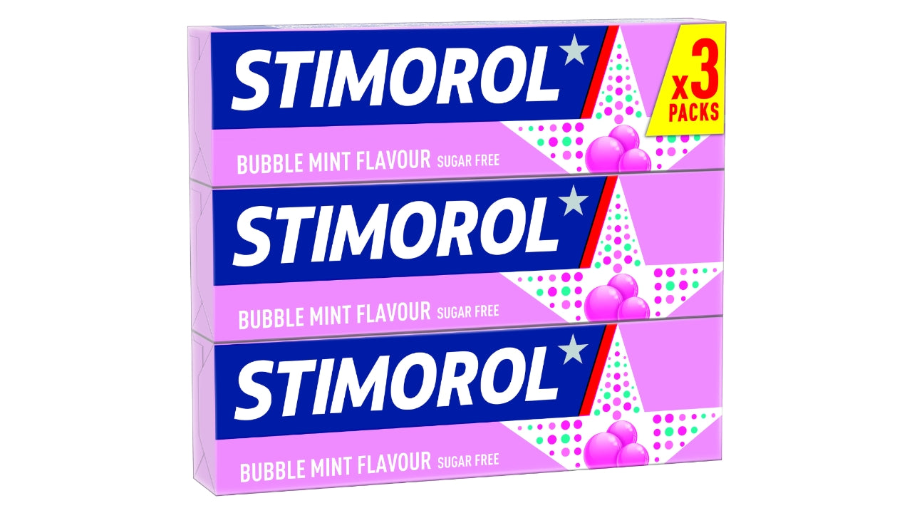 Stimorol Bubblemint flavour 3-pak 12x42g