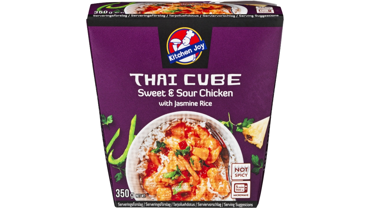 Sweet & sour chicken w/jasmine rice 350g