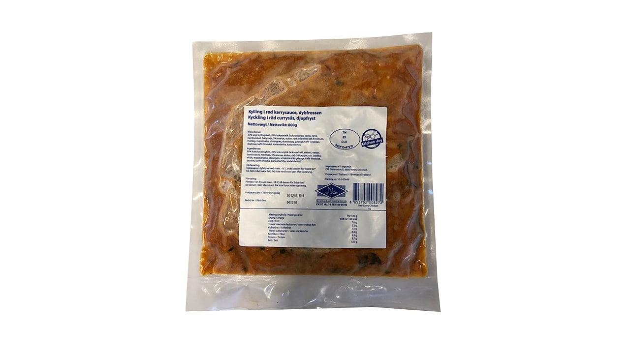 Rød karry med kylling 800g