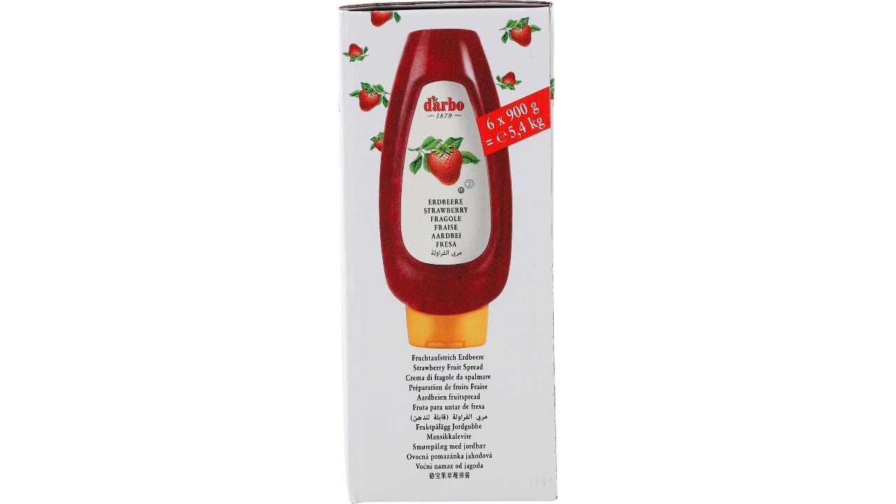 Jordbær marmelade flaske 6x900g