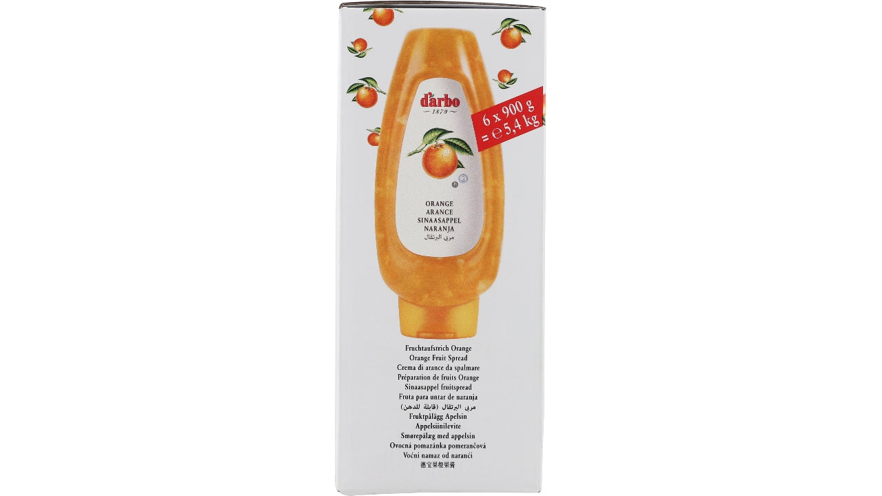 Appelsin syltetøj dispenser bottle 6x900