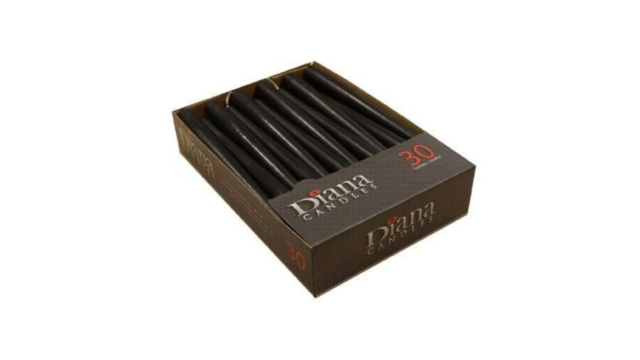 Antiklys 30stk 22x245mm sort