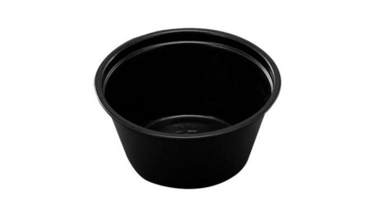 Dressingbæger sort 80ml 250stk