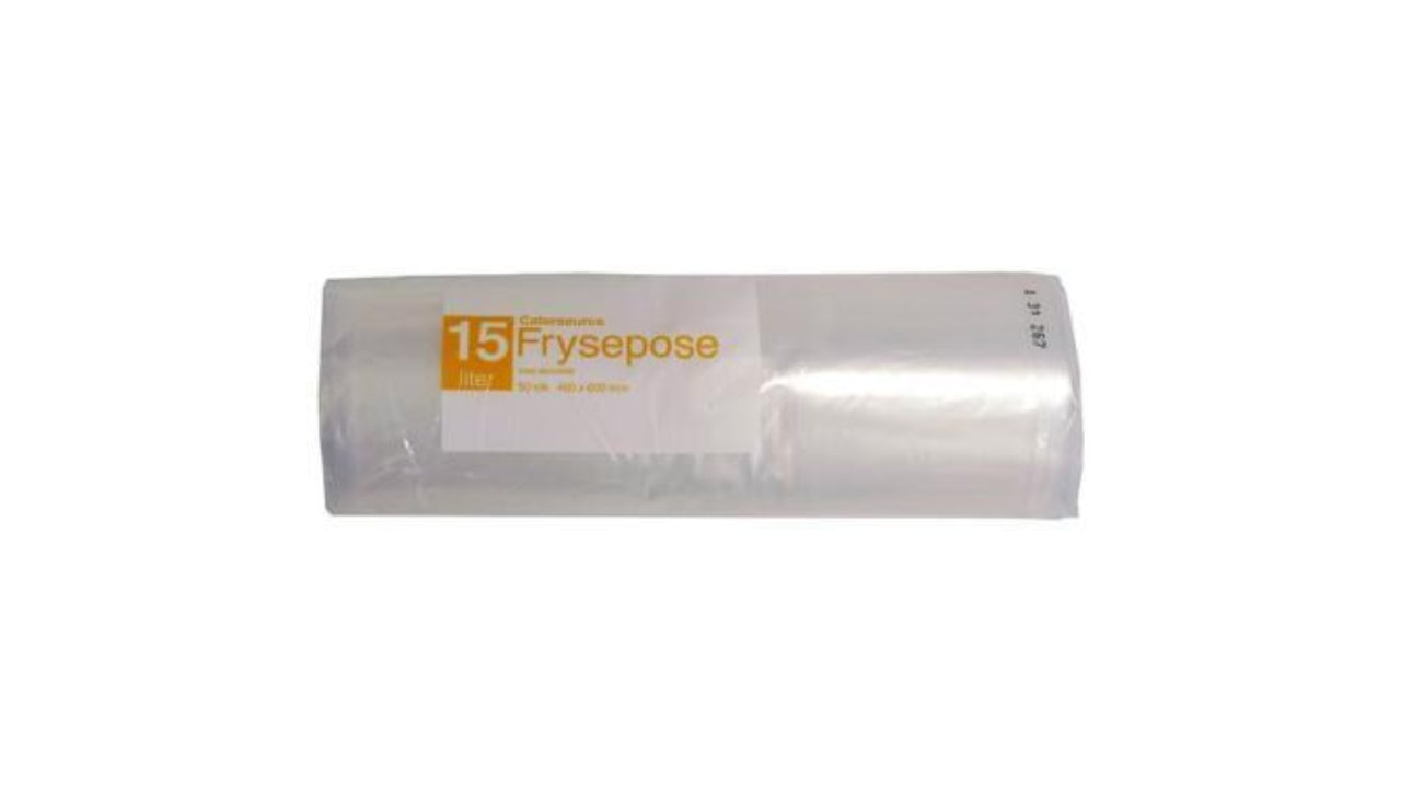Frysepose 15L m/skrivefelt 50stk
