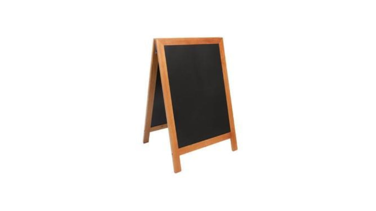Gadeskilt Securit med teak ramme