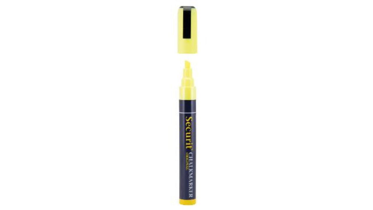 Tuschpen 1stk Securit medium gul